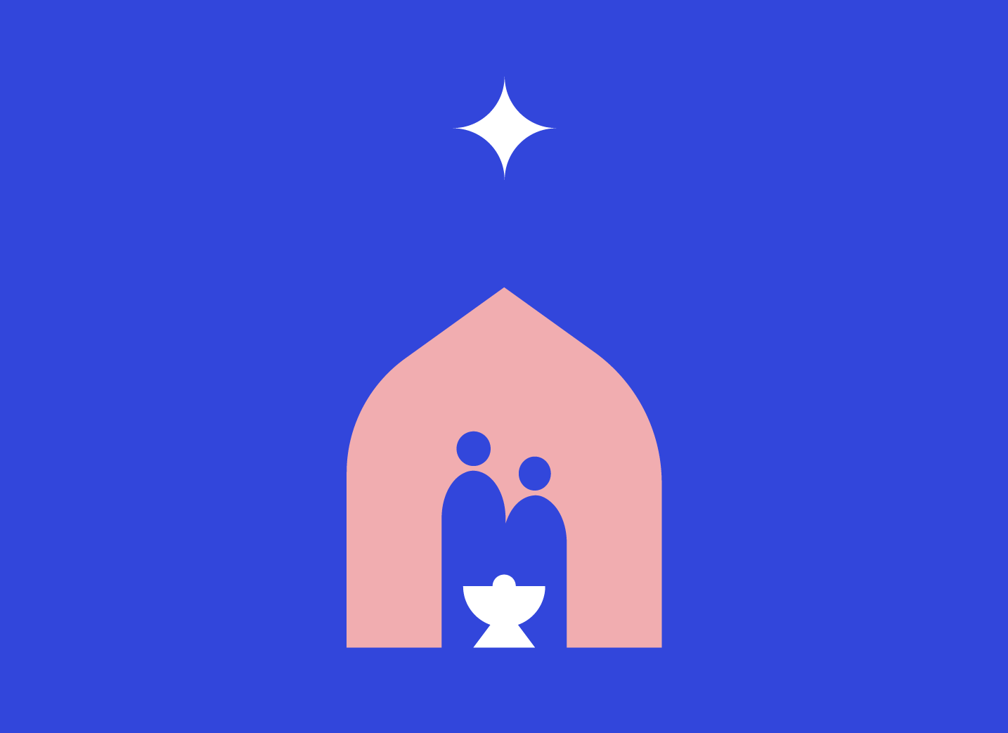 Christmas began with a family looking for a place to belong