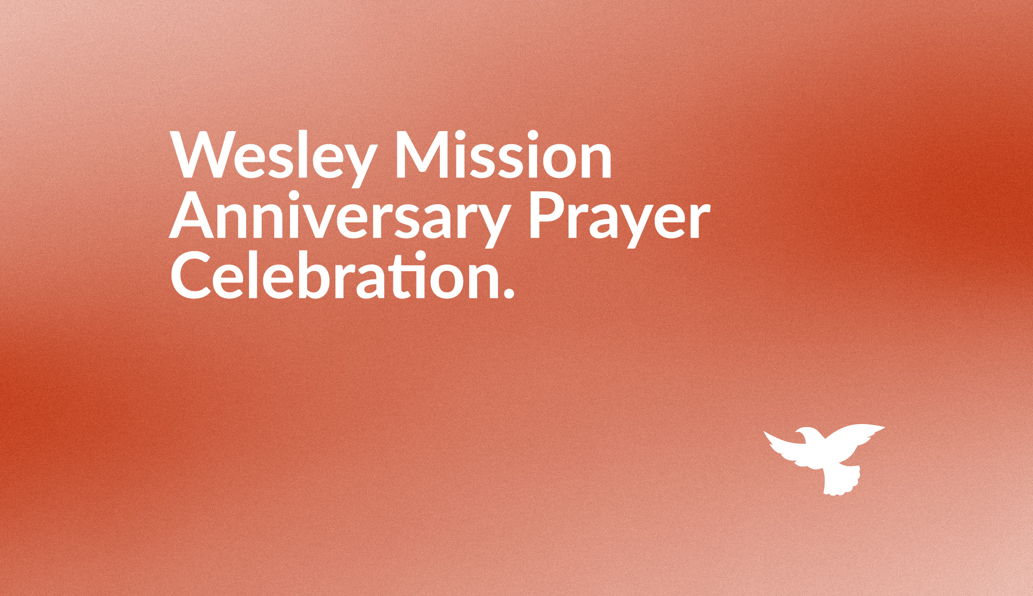 Wesley Mission Anniversary Prayer Header